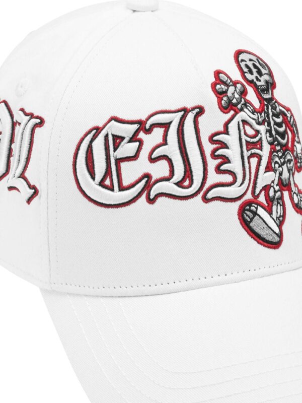 Philipp Plein Skeleton embroidered cap - Image 3