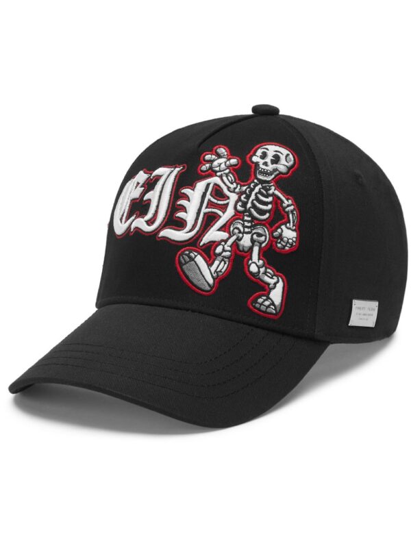 Philipp Plein Skeleton embroidered cap