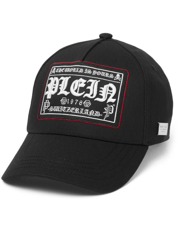 Philipp Plein logo-embroidered cap