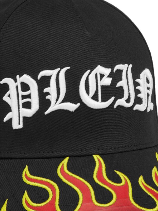 Philipp Plein Flame logo-embroidered cap - Image 3