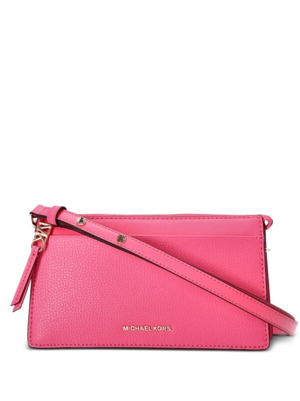 Michael Kors logo-lettering leather crossbody bag