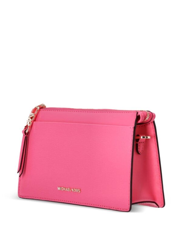 Michael Kors logo-lettering leather crossbody bag - Image 3