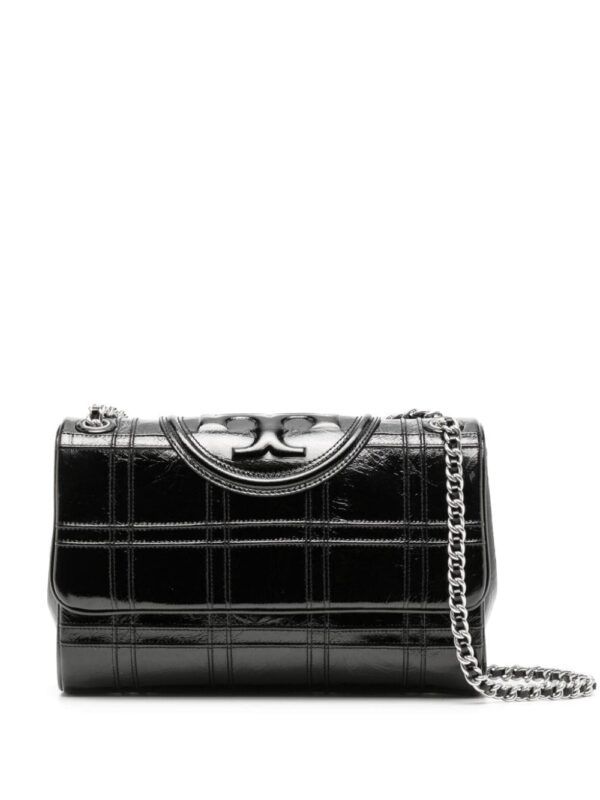 Tory Burch Fleming checked shoulder bag