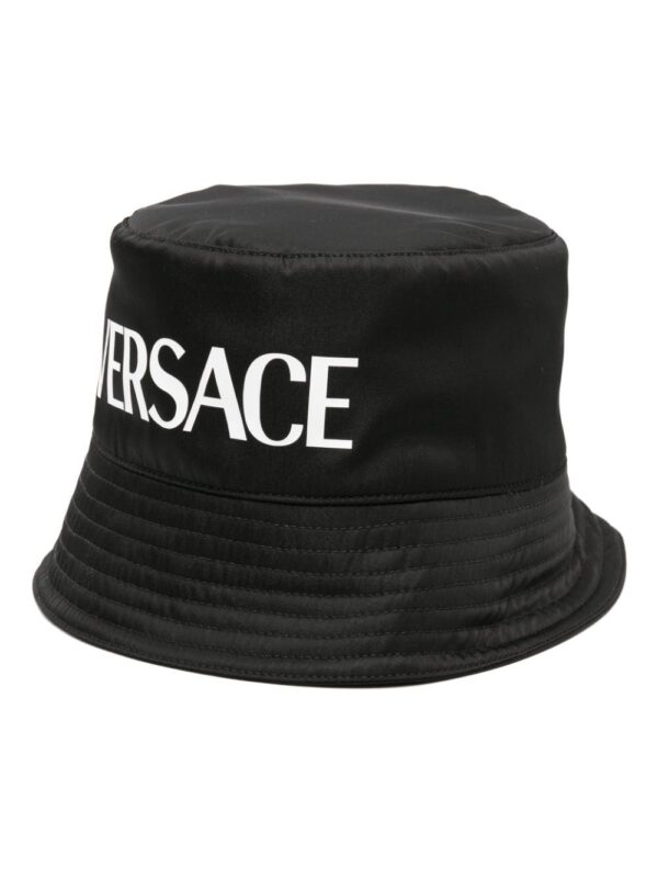 Versace logo-print bucket hat
