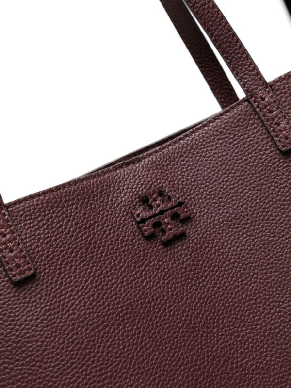 Tory Burch McGraw grained-leather tote bag - Image 4
