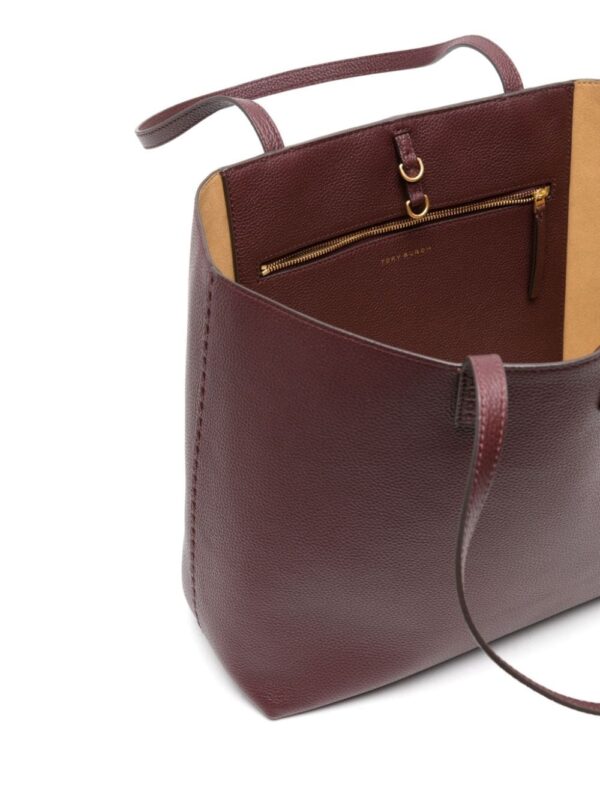 Tory Burch McGraw grained-leather tote bag - Image 5