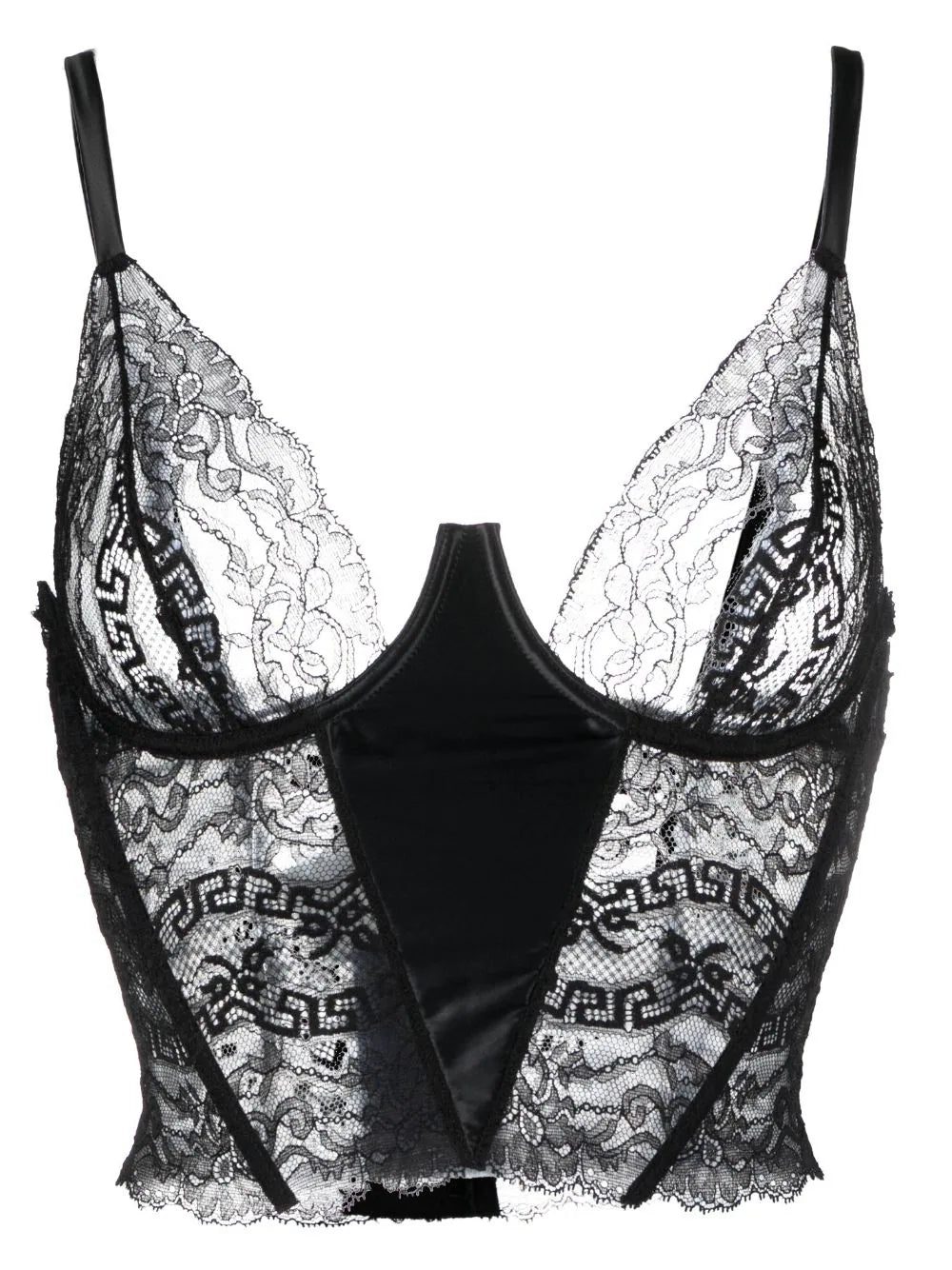 Versace corset-style lace bra