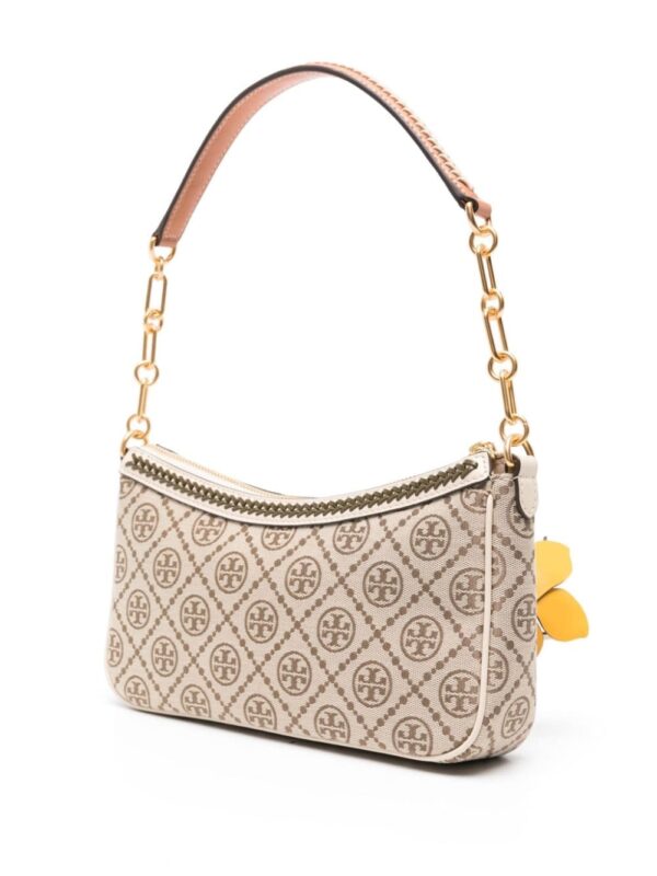 Tory Burch T Monogram floral-appliqué shoulder bag - Image 3