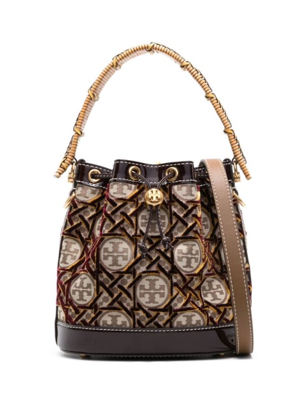 Tory Burch Double T-monogram fil coupé bucket bag