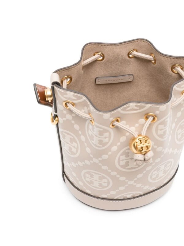 Tory Burch mini T Monogram-embossed bucket bag - Image 5