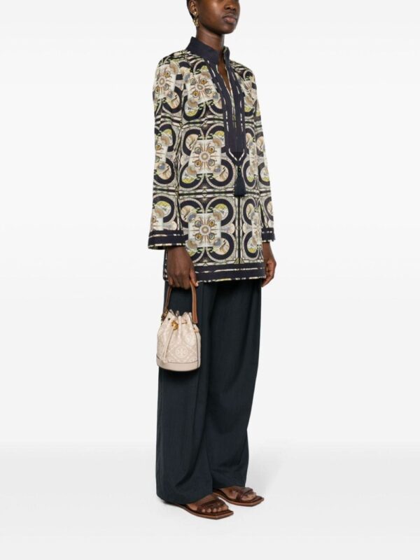 Tory Burch mini T Monogram-embossed bucket bag - Image 2