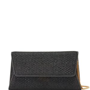 TOM FORD Nobile textured-lamé clutch