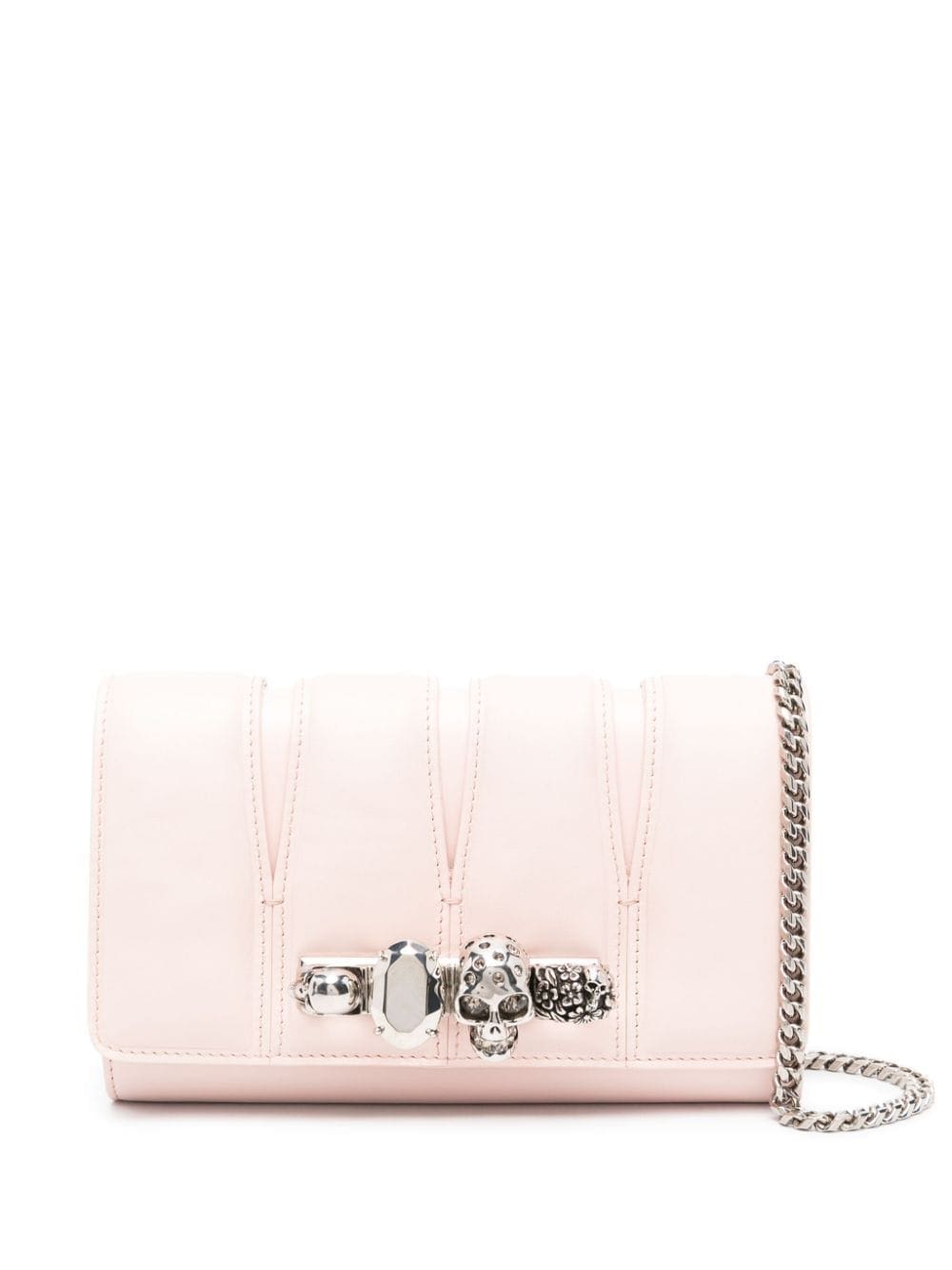Alexander McQueen The Slash leather clutch bag