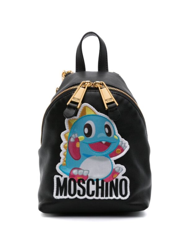 Moschino logo-appliqué mini backpack