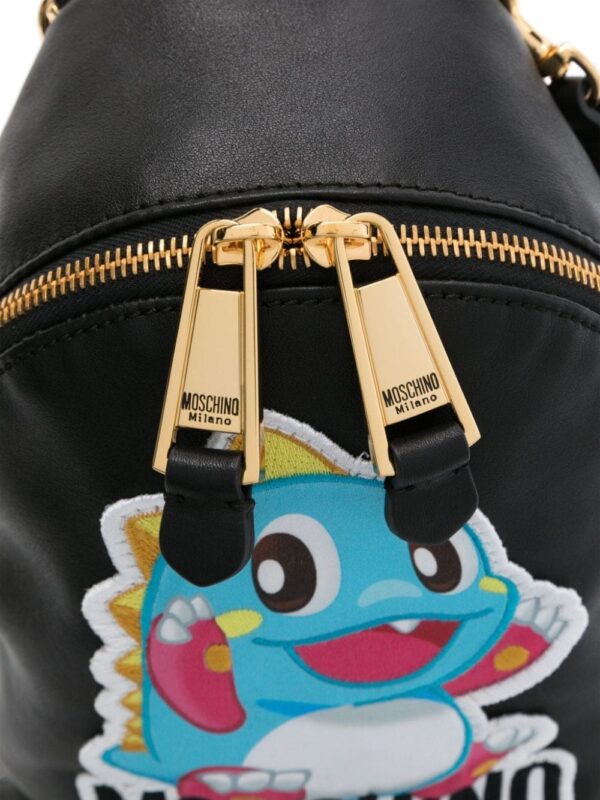 Moschino logo-appliqué mini backpack - Image 4