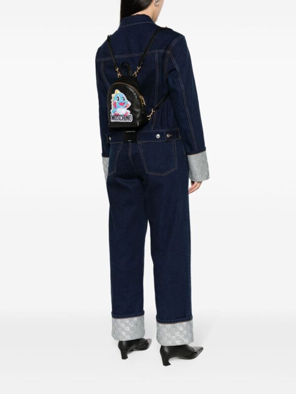 Moschino logo-appliqué mini backpack - Image 2