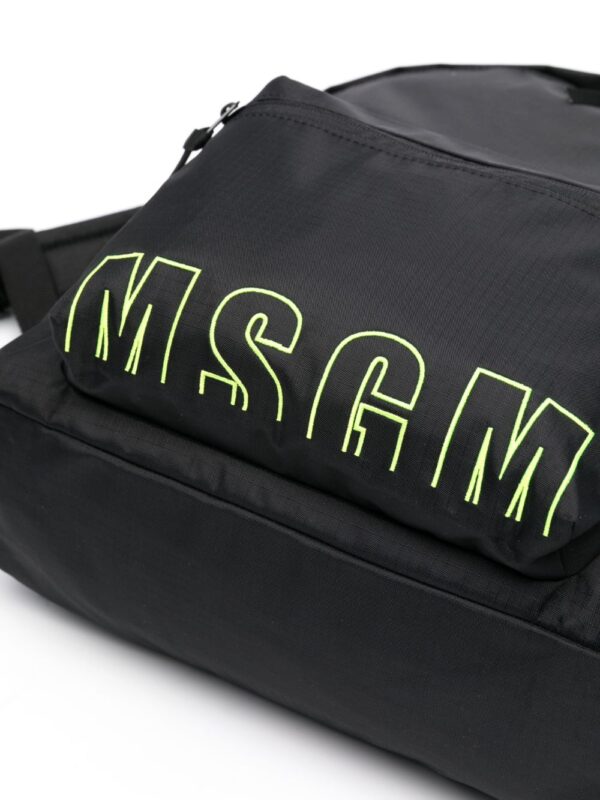 MSGM embroidered-logo zip-up backpack - Image 2