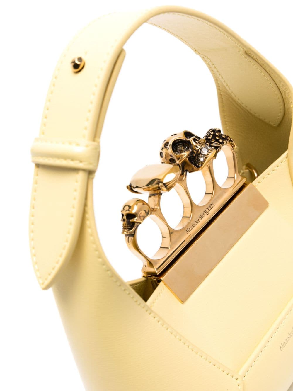 Alexander McQueen mini Jewelled leather tote bag - Image 4