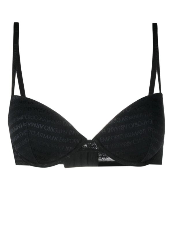 Emporio Armani  logo-jacquard padded bra