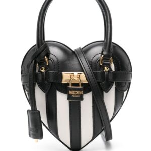 Moschino padlock-detail leather tote bag