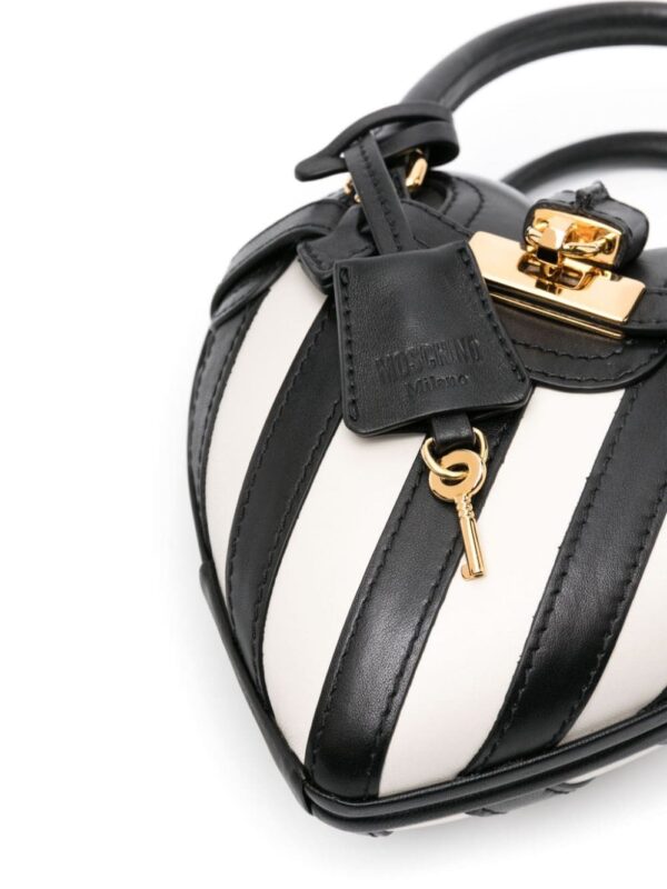 Moschino padlock-detail leather tote bag - Image 4