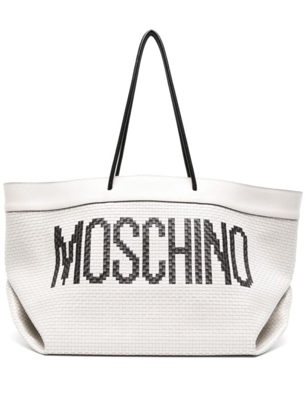 Moschino interwoven leather shoulder bag