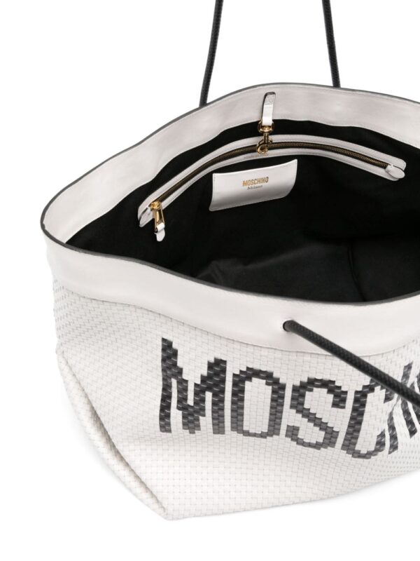 Moschino interwoven leather shoulder bag - Image 5