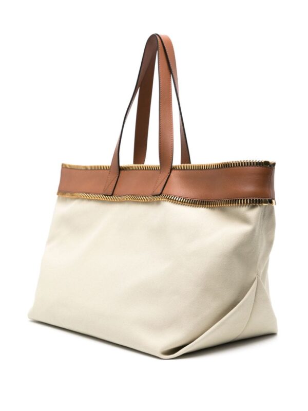 Moschino logo-lettering canvas shoulder bag - Image 3