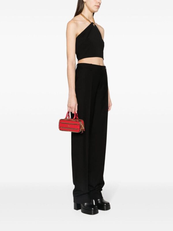 Moschino decorative-zip leather tote bag - Image 2