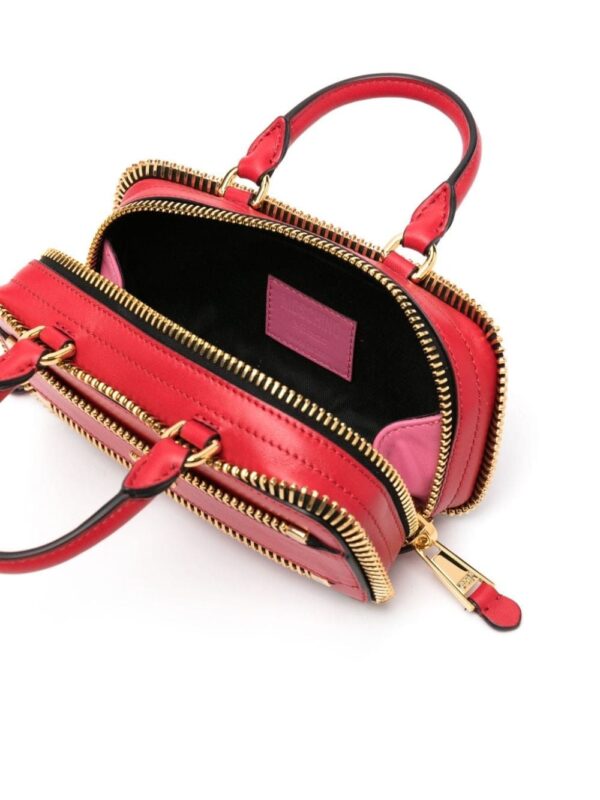Moschino decorative-zip leather tote bag - Image 5