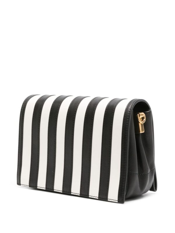 Moschino striped leather shoulder bag - Image 3