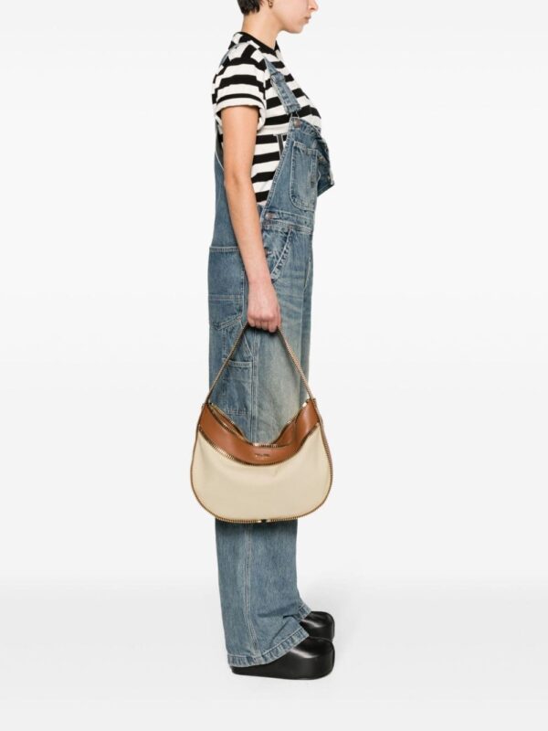 Moschino exposed-zip canvas shoulder bag - Image 2