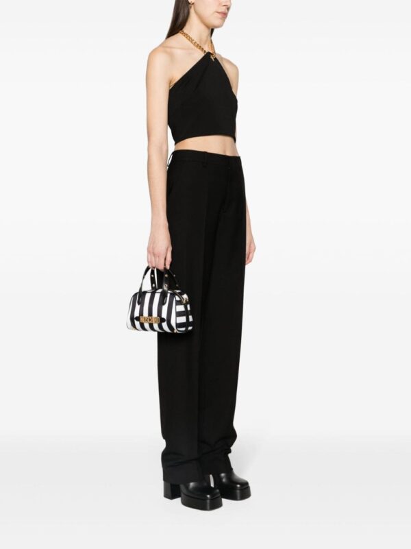 Moschino logo-lettering striped tote bag - Image 2
