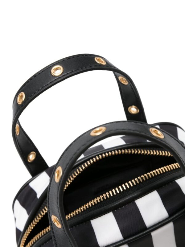 Moschino logo-lettering striped tote bag - Image 5