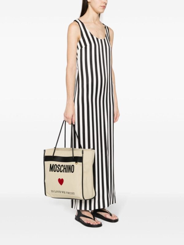 Moschino logo-print canvas tote bag - Image 2