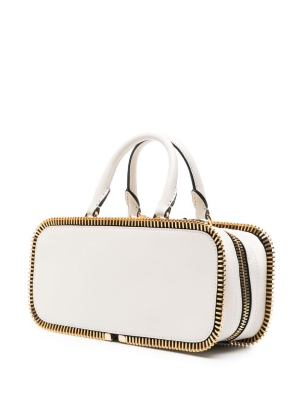 Moschino exposed-zip leather tote bag - Image 3