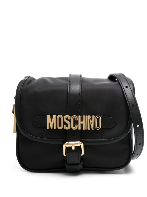 Moschino logo-plaque crossbody bag
