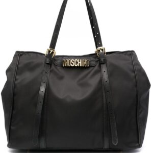 Moschino logo-lettering tote bag