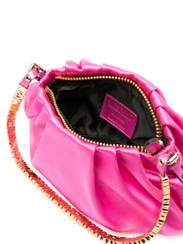 Moschino logo-embellished satin shoulder bag - Image 5