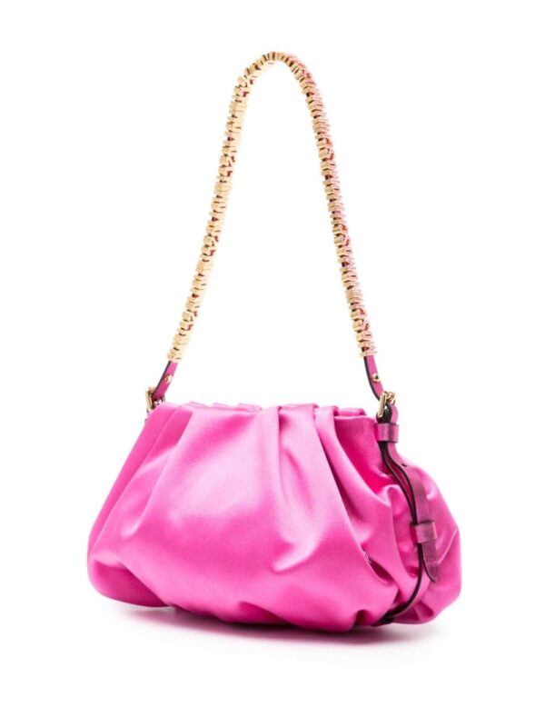 Moschino logo-embellished satin shoulder bag - Image 3
