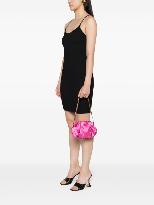Moschino logo-embellished satin shoulder bag - Image 2