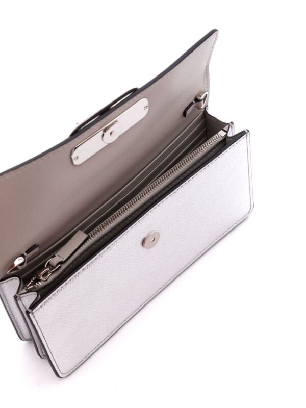 Valentino Garavani VLogo Signature metallic wallet-on-chain - Image 5