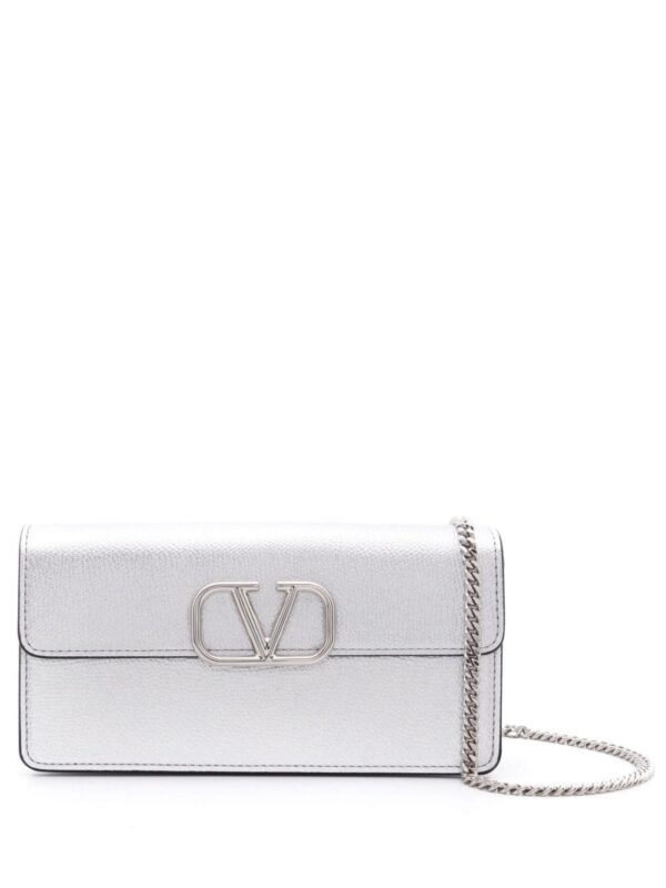 Valentino Garavani VLogo Signature metallic wallet-on-chain