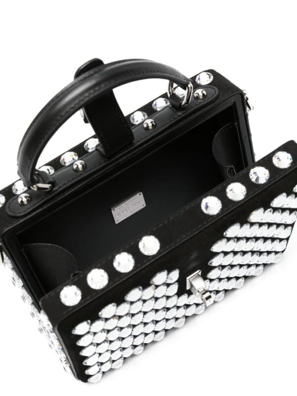 Dolce & Gabbana Box crystal-embellished leather bag - Image 5