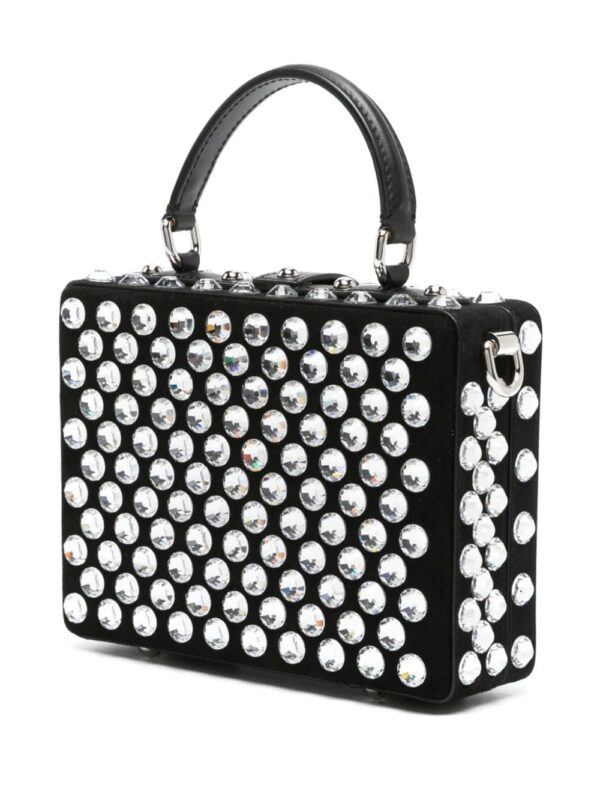 Dolce & Gabbana Box crystal-embellished leather bag - Image 3