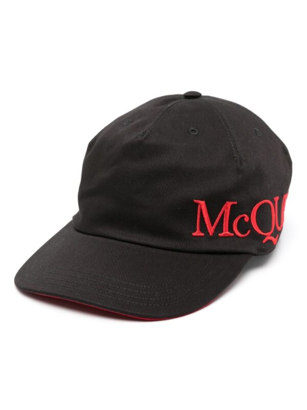 Alexander McQueen logo-embroidered cotton cap