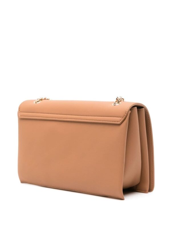 Love Moschino logo-plaque leather shoulder bag - Image 3