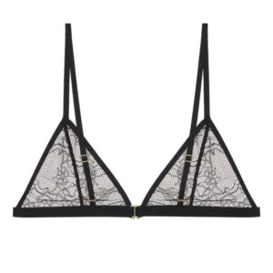 ANINE BING Eileen lace triangle bralette