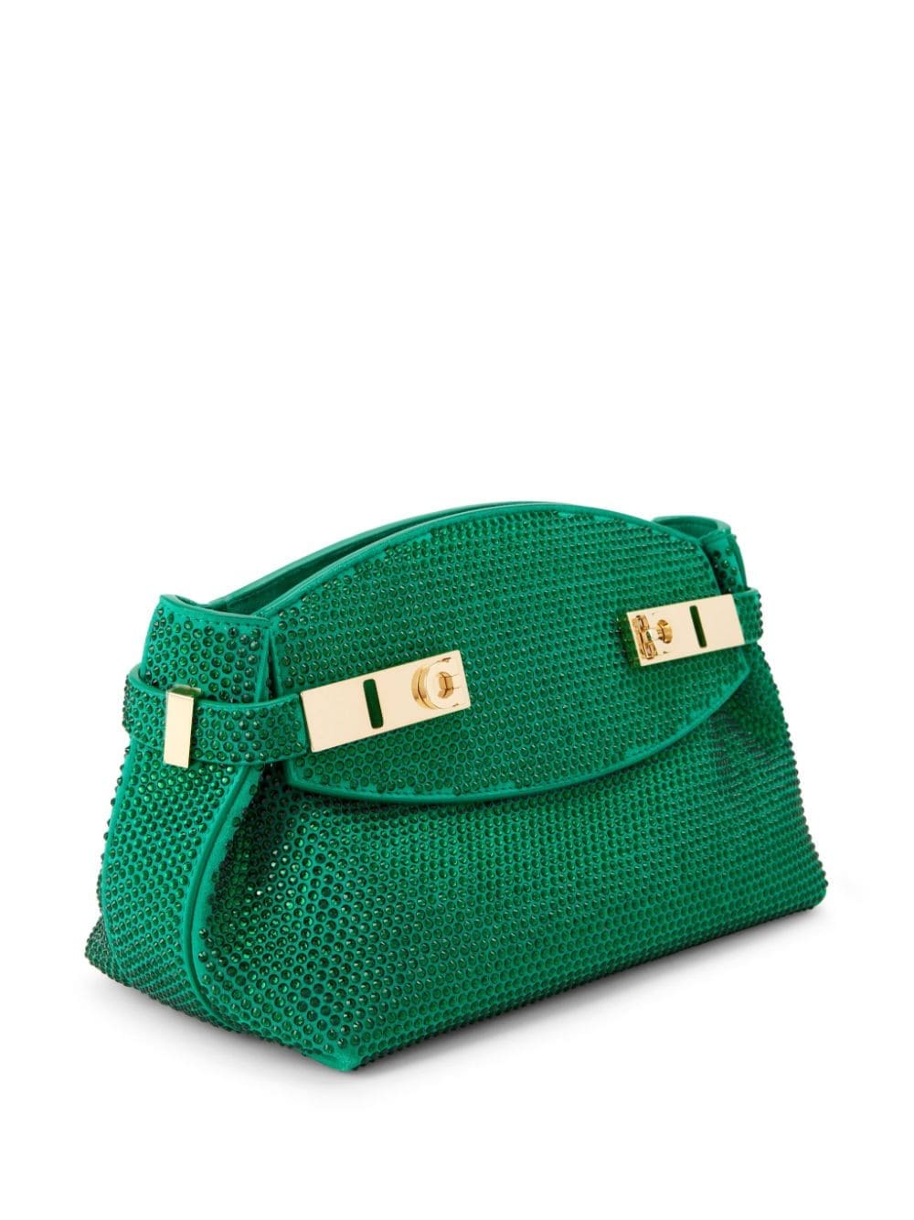 Ferragamo crystal-embellished leather clutch - Image 3