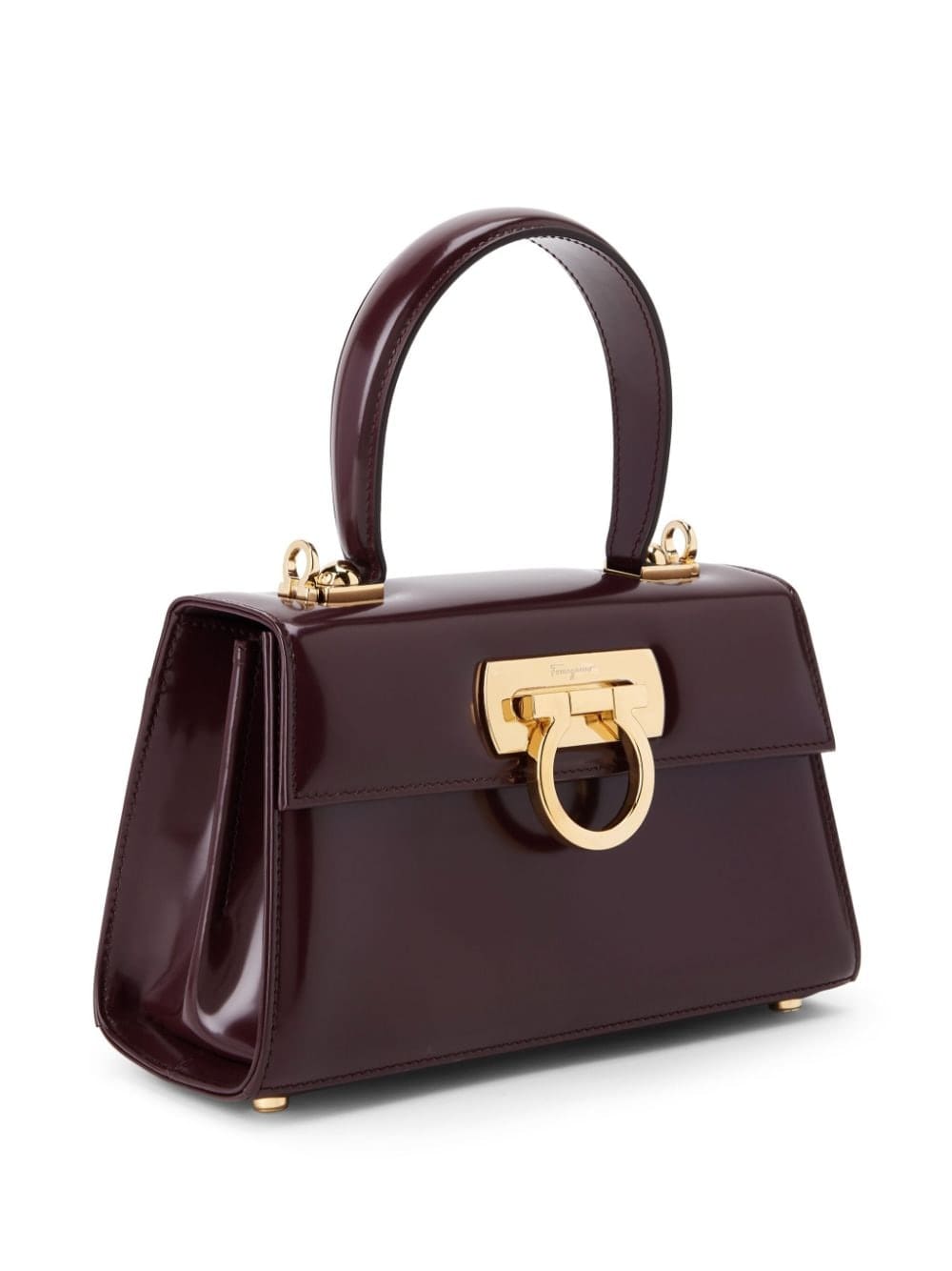 Ferragamo Gancini leather tote bag - Image 3